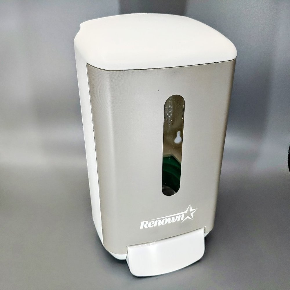 Renown RB4 Manual Foaming Hand Soap Dispenser - Gray/White